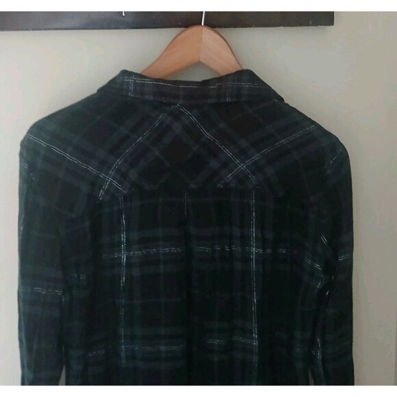 Rails Hunter Forest Slate Tinsel Button Down Shirt - Picture 7 of 8